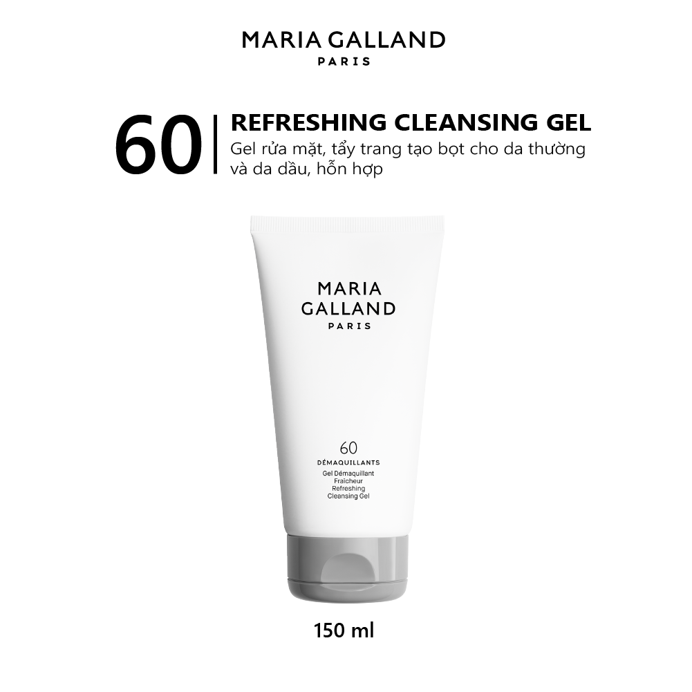 Sữa rửa mặt dạng gel Maria Galland 60 Refreshing Cleansing Gel